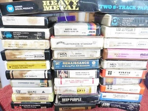 lot of 31 8-Track tape Zeppelin Tull Bowie Skynyrd Santana Grateful dead Kansas - Picture 1 of 13