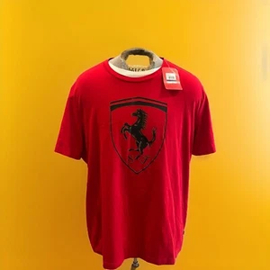 🔥🔥🔥Men’s Short Sleeve T-Shirt Puma Ferrari Race Tonal B Red🔥🔥🔥 - Picture 1 of 10
