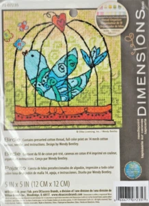 BLUE BIRD "BIRDIE" - Kit punto ago di DIMENSIONI (5 x 5 pollici) mai aperto! - Foto 1 di 2