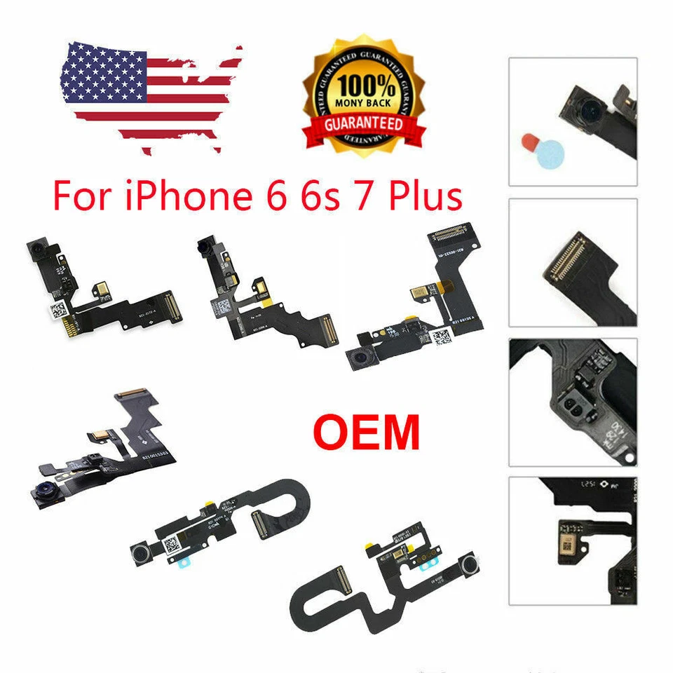 OEM SPEC Front Face Camera Proximity Light Sensor Cable For iPhone 6 6S Plus 7 X - Image 1 of 4