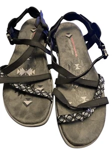 Skechers Vegan Women's Outdoor Lifestyle Raggae Slim Staycation Black Sz 11 NWOT - Picture 1 of 6
