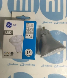 GE 3W (35W) 240V 35D LED GU10 2700K VERY WARM WHITE LIGHT BULB X 1 - Picture 1 of 4