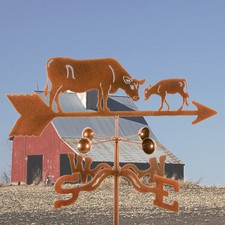 Cow w/ Calf Weathervane - Dairy Farm - Weather Vane Complete w/ Choice of Mount