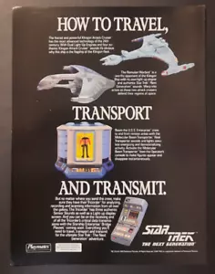 1993 Star Trek TNG Playmates Transporter, Tricorder ~ Vintage Magazin DRUCKANZEIGE - Bild 1 von 1