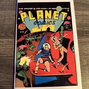 PLANET COMICS #1 REPRINT OF GOLDEN AGE SCI-FI STORIES | 2000 | ACG GOLD - Picture 1 of 7