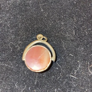 English Spinner Fob Carnelian Bloodstone ? Gold Spinner - Picture 1 of 5