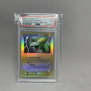 Pokemon - 2004 EX Team Magma Vs. Team Aqua - Electrike Reverse Holo 24/95 PSA 9 - Picture 1 of 4