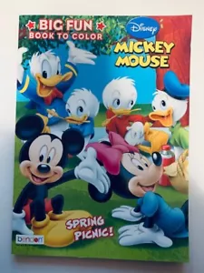 Mickey Mouse großes lustiges Buch zum Ausmalen - Frühlingspicknick! - Bild 1 von 3