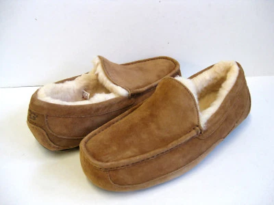 UGG ASCOT MEN SLIPPER SUEDE CHESTNUT US 10 to 14 - Image 1 of 4