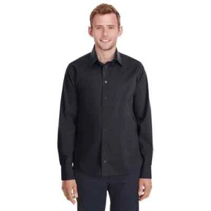 Devon & Jones Men's Crown Collection Untucked Solid Broadcloth Dress Shirt - Foto 1 di 24
