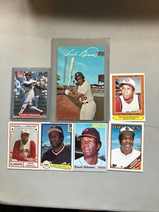 Frank Robinson (9 Cards )+1 Autographed Nabisco All-Star Legends Card+ Postcard - Picture 1 of 3