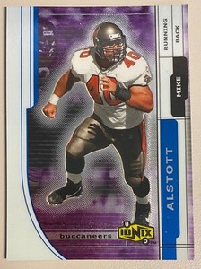 2000 Upper Deck Ionix Football Card #55 Mike Alstott Buccaneers