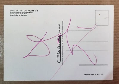 Salvador DALÍ -  Autograph signature Salvador Dalí. Firma, Autógrafo Dalí  - Imagen 1 de 2