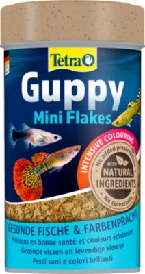 Tetra Guppy Mini Flakes- Fischfutter Hauptflocke Aufzuchtflocke Miniflocke 250ml