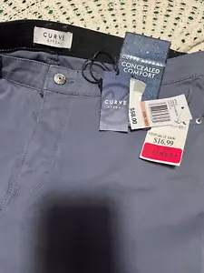 NEW CURVE BLUE/GRAJ CLOTH JEANS 12 #293 - Picture 1 of 9