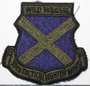 USAF Air Force 37th Tactical Fighter Wing Subdued Insignia Badge Patch - Picture 1 of 1