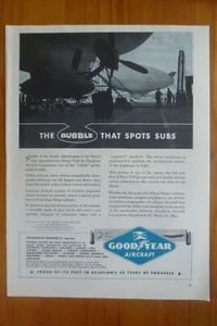 10/1953 PUB GOODYEAR AIRCRAFT US NAVY BLIMPS ASW DIRIGEABLE RADOME ORIGINAL AD - Picture 1 of 1