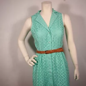 Abito 2b By Bebe con cintura in pizzo e occhielli color verde acqua taglia S&M - Foto 1 di 12