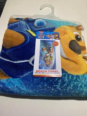 🧷 Toalla de playa Nickelodeon Paw Patrol piscina de verano 28 x 58” 🆕 Foto 1 de 4