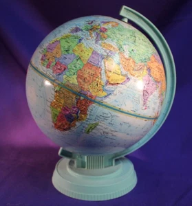 Replogle Globe 9" Diameter USSR Era Relief Global World Scholar Series - Picture 1 of 14