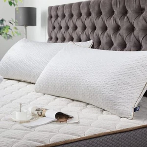 BedStory Kopfkissen 70x50cm Weiß 2er Set mit Bambusfasern Bezug, hypoallergen - Bild 1 von 8