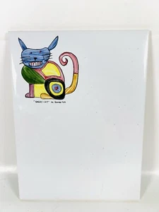 Ceramic Tiles With Magnets “Angry Cat” By Hanna Syrs - Picture 1 of 7