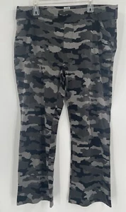 Duluth Trading Gray Camouflage Stretch Bootcut Leggings Pockets XXL x29 - Picture 1 of 5