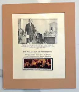 Postal Commerative Society Best Stamp of 1976 Declaration Of Independence RARE - Picture 1 of 6