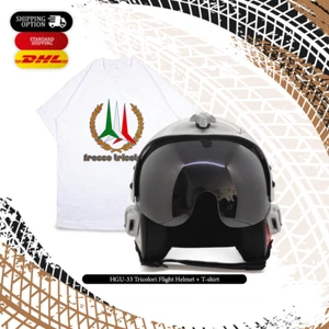 HGU-33 TRICOLORI FLIGHT HELMET MOVIE PROP + T-SHIRT - Bild 1 von 9
