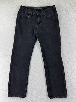Levis Pants Womens 6 Black Denim Jeans Slight Curve Mid Rise Slim Cotton 28x26 - Image 1 of 4