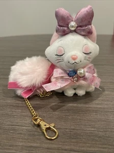 Nuevo Peluche Disney Store Japón The Aristocats Marie Cat - Llavero Cutie Esponjoso - Imagen 1 de 6