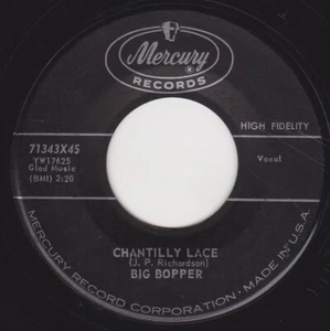 BIG BOPPER "PURPLE PEOPLE EATER MEETS WITCH DOCTOR " / "CHANTILLY LACE " MERCURY - Picture 1 of 2