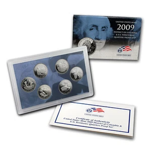 2009-S D.C. and U.S. Territories Quarters Proof Set USA ๐บ๐ธ - Picture 1 of 3