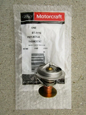 TERMOSTATO REFRIGERANTE MOTOR FORD F5OY-8575-A F5OY8575A MOTORCRAFT RT-1110 FABRICANTE DE EQUIPOS ORIGINALES NUEVO Foto 1 de 4