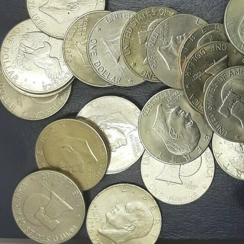 1976 EISENHOWER DOLLAR AVERAGE CIRCULATED EACH LOT IS FOR 1 COIN Cover