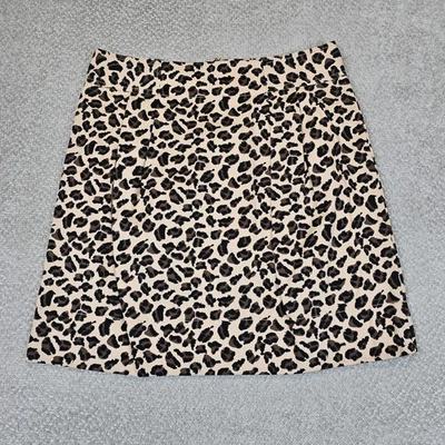 MARC JACOBS Animal Print Cotton Pleated Mini Skirt Women Size 10 - Image 1 of 4