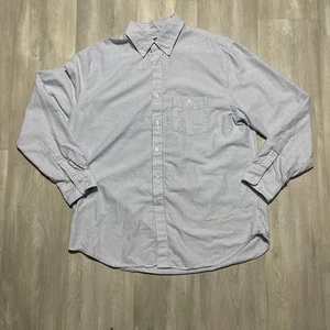 Todd Snyder Shirt M Medium Button Down Shirt Blue White Striped Casual Preppy - Picture 1 of 12
