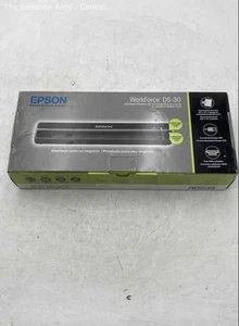 Epson WorkForce DS-30 Black Portable Color Document Scanner w/Box - Picture 1 of 6