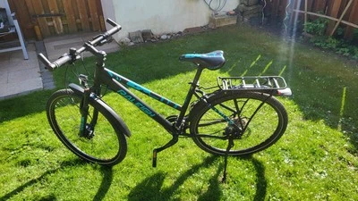Damenfahrrad Mädchenfahrrad Mountainbike 26 Zoll 24 Gang Scheibenbremsen LED - Bild 1 von 4