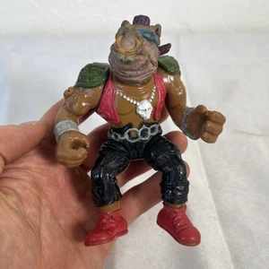 1988 TMNT Bebop Action Figure Toy Vintage Teenage Mutant Ninja Turtles Hard Head - Picture 1 of 6