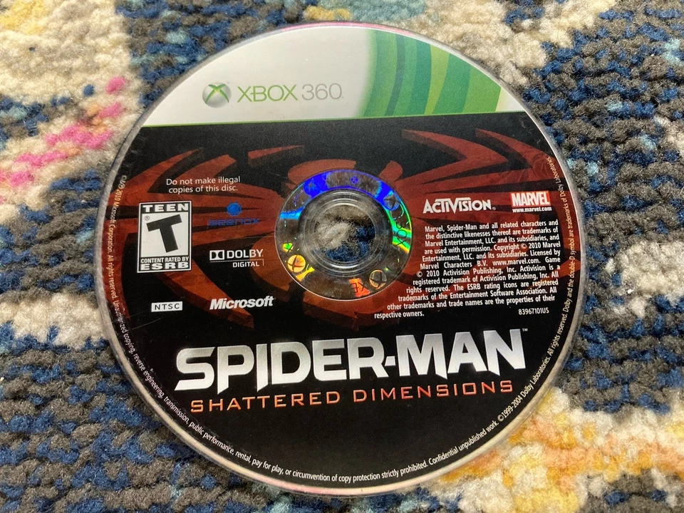 Spider-Man: Shattered Dimensions (Microsoft Xbox 360, 2010) Disc Only. Tested - Image 1 of 1