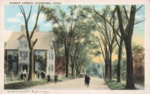 Postkarte Universalist Parsonage Stamford Conn. Forest Street 1907 H627 - Bild 1 von 2