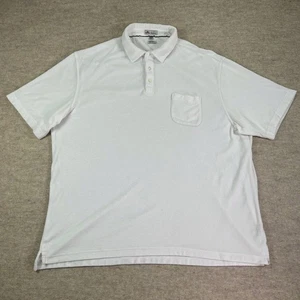 Peter Millar Men's Shirt 2XL White Seaside Collection Terry Polo Vacation Pocket - Picture 1 of 9