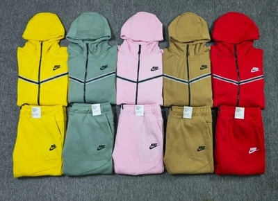 Nike Tech Fleece Set Mens Full Zip Hoodie Jogger Pants Set - Image 1 of 4