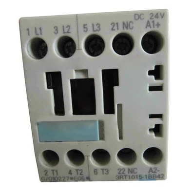 7A 3kW 24V DC 3-Pole Contactor For Siemens 3RT1015-1BB42 3RT10151BB42 - Image 1 of 2