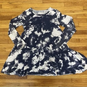 Vestido Melrose and Market Tie Dye Manga Larga Niñas Talla Grande Azul Marino Blanco - Imagen 1 de 5
