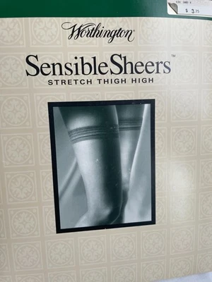 Lote de 4 medias Worthington Sensibles elásticas transparentes hasta el muslo punta reforzada Foto 1 de 4