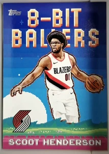 2025-26 Topps 8 Bit Ballers Insert Scoot Henderson Portland Trail Blazers #8B-14 - Picture 1 of 1