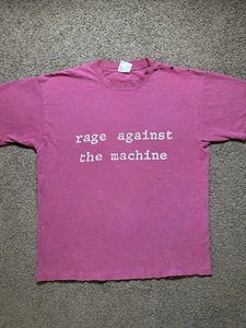 Vintage 90s Rage Against The Machine Molotov Cocktail XL T Shirt Distressed Band - Picture 1 of 17