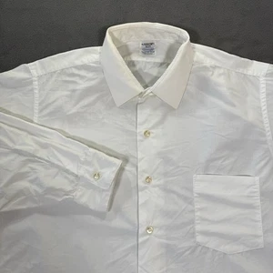 Vintage Arrow Hemd Herren 16 32 weiß HITT sanforisiert plus Kleid Knopfleiste USA 60er - Bild 1 von 15